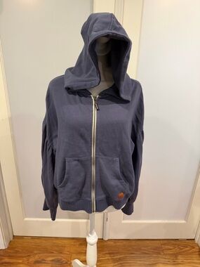 Peace Love World Navy Zip-Up Hoodie